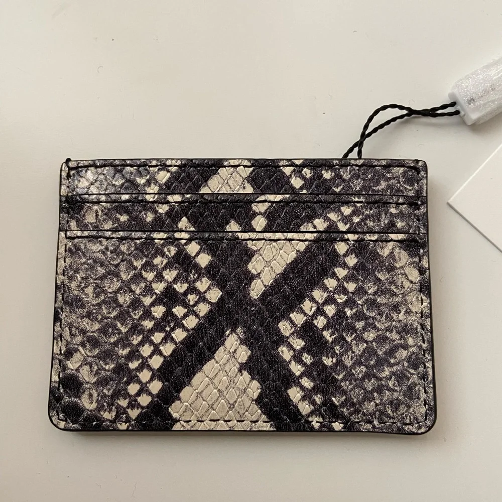 Marc Jacobs snakeskin print leather cardholders